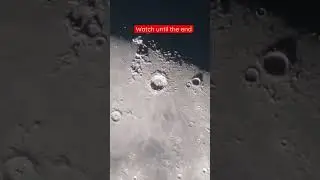 I zoomed in on one of moon’s craters 🔭