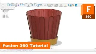 Fusion 360 Tutorial 3D Models for Printing Download & Change Circle Flowerpot