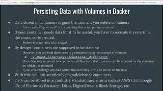Persisting Data with Volumes in Docker