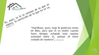 ¿Paciencia   hasta la fe (Patience...until faith)