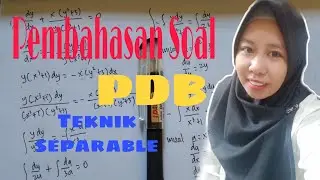 Discussion of ordinary differential equations using separable techniques