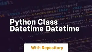 python class datetime datetime
