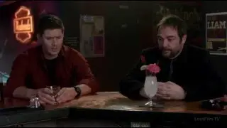 Supernatural-Сверхъестественное Кроули и Дин прикол