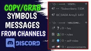 How to Copy/Grab Symbols From Channels,Roles,Messages in Discord Mobile