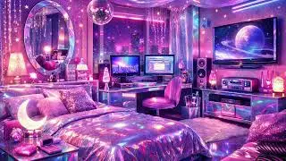 🌐 Cyber Y2K Dream Bedroom ✧ Holographic Futuristic Glitter Ambience (1 Hour) ✨ Glitter Eyez Universe