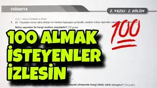 10.Sınıf Coğrafya 2.Dönem 2.Yazılı