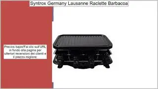 Syntrox Germany Lausanne Raclette con bandeja de barbacoa, para 16 personas