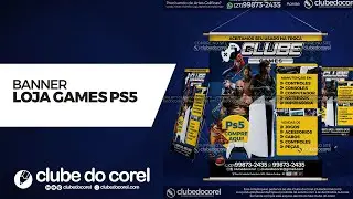 Banner - Loja Games Jogos Playstation PS5 PS4 [CDR e PDF]