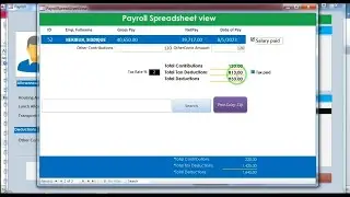 Advance Employee payroll managment system in access Part 3