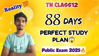 12th Standard Public Exam 2025 Study Plan🔥|550/600 in 88 Days??😱|Reality 💯