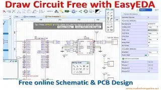 Draw Circuit Free with EasyEDA