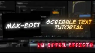 How to Create Scribble Text Animation in After Effects