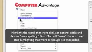 How do I teach my Mac a new (spelling) word?