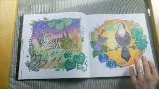 Flip Through of Completed Magical Jungle by Johanna Basford