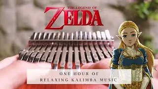 【1 HOUR】 Zelda's Lullaby Relaxing Kalimba Cover for Sleeping, Studying & Working