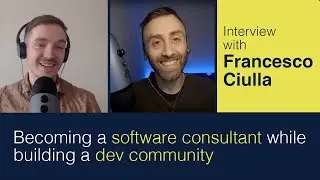 Becoming a software consultant while building a dev community - interview with Francesco Ciulla