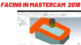 Mastercam programming || facing operation in mastercam || face milling in mastercam
