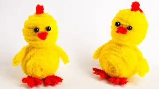 Wonderful chickens from Chenille wire| from #chenille #diy  | Chicken Pipe Cleaner