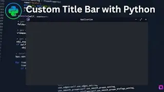 Custom TitleBar With Python in Tkinter