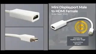 Mini Displayport Male to HDMI Female Nickel plated - Mini DP