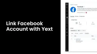 Link Facebook Account with Yext