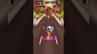 Talking Tom Gold Run 🥰 Kungfu Hank Skateboarding #shorts #talkingtom