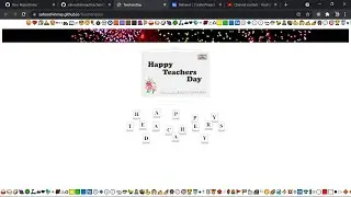 Happy Teachers Day   |  Teachers Day animation using HTML , CSS and Javascript. | Sahoochnmay