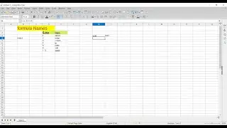 LibreOffice calc spreadsheet Match Formula in hindi