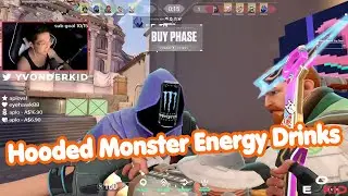 Hooded Monster Energy Drinks