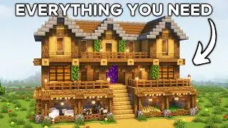 Minecraft: Best Survival House Tutorial🏠