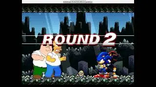 Mugen - Homero & Peter vs Sonic & Shadow