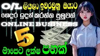 ඉගෙන ගන්නේ නැතුව ! මේ online business වලින් මාසෙට ලක්ෂ පහක් පහක්  උපයමු !