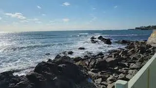Cliff walk in Newport, Rhode Island