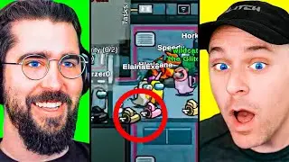 Reacting to our BEST Among Us clips.. (ft. Nogla)