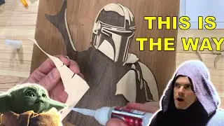 AMAZING Scroll Saw Project // STAR WARS Mandalorian Art