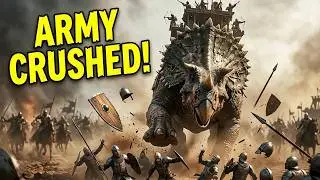 DINOSAUR RIDER Destroys Entire Army | Fantasy Battle Cinematic
