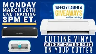 Silhouette Cameo 4 Giveaway Live | Cutting on Silhouette Cameo and Cricut without a Cutting Mat