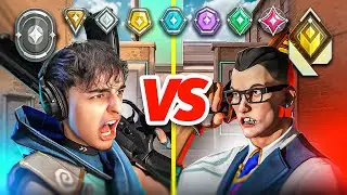 J'AFFRONTE TOUS LES RANKS DE VALORANT !! (IRON JUSQU’À RADIANT😱)