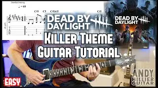 How to play Dead by Daylight - Killer Theme Guitar Tutorial Lesson
