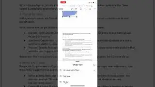 Add different shapes to Microsoft 365 word documents on an iPhone