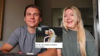 Reacting to our FIRST VLOG on YouTube  (5 year giveaway!) *closed