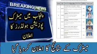 Matric position holders 2023 |All punjab boards matric position holders 2023 |Matric result 2023