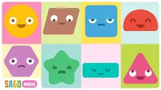 Learn About SHAPES 🟢📐 | Math Learning Videos for Kids | Sago Mini School
