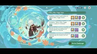 *Kazuha* Misty Hills, Foggy Vales Rewards Speedrun | Genshin Impact