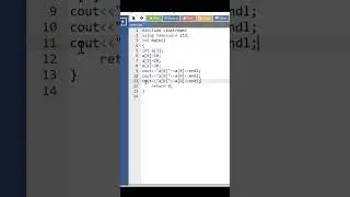 #youtubeshorts Accessing Linear Array Elements in CPP #shortsfeed #coding