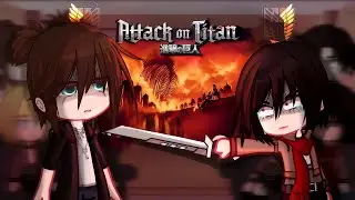Past aot react to eren- rumbling || Gacha react || AOT react || GCRV [part2]