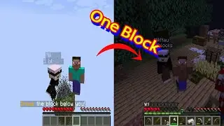 Выживание один блок. Прохождение карты OneBlock #1