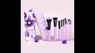 Jessup Pansy Flower Basic Makeup Brush Set 30% OFF On Sale Now!