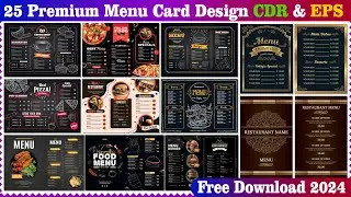 Menu Card Design cdr File Free Download | Menu Card Design cdr & eps Free Download | 
