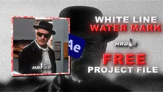 White Line Watermark Free Project File | After Effects